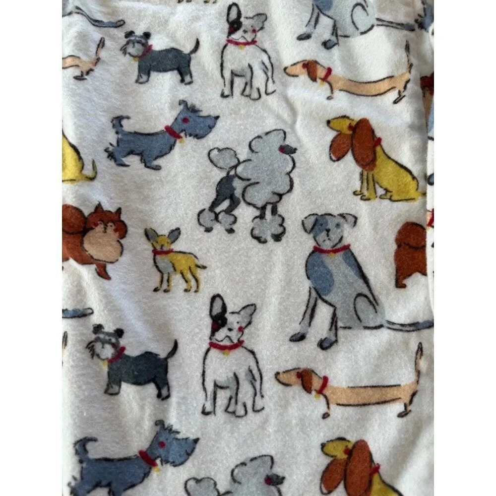The Company Store Girls 6/7 Fleece Dog Pajama Shirt Gown
